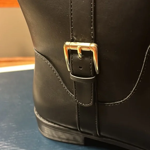 Karen Scott Black and Brown Knee-High Boots - Picture 3 of 7